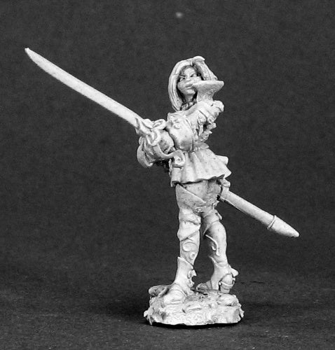 Reaper Miniatures Rhaine, Female Rogue #03311 Dark Heaven Unpainted Metal