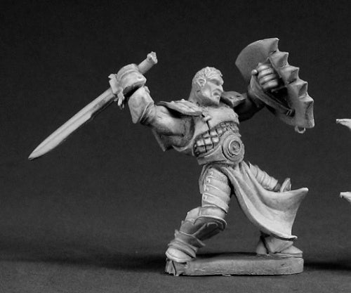 Reaper Miniatures Kale Nolan, Heroic Warrior #03317 Dark Heaven Unpainted Metal