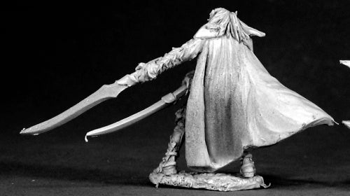 Reaper Miniatures Unpainted Dellenin, Dark Elf Swordmaster 03318 Dark Heaven