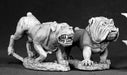 Reaper Miniatures Guard Dogs (2 Pieces) #03326 Dark Heaven Unpainted Metal