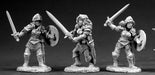 Reaper Miniatures Fighting Women (3 Pcs) #03327 Dark Heaven Unpainted Metal