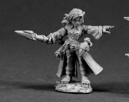 Reaper Miniatures Cassie, Female Gnome Wizard 03340 Dark Heaven Unpainted Metal