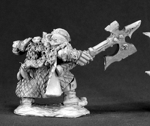 Reaper Miniatures Thorvald Clawhelm Dwarf Hero 03386 Dark Heaven Unpainted Mini