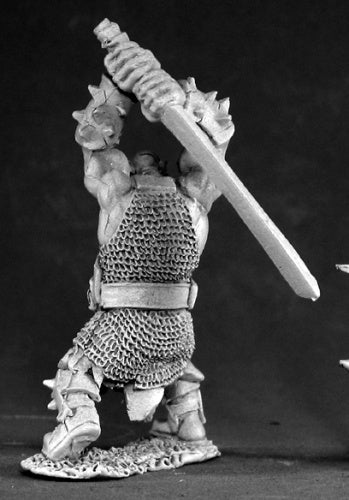 Reaper Miniatures Black Orc Hero #03405 Dark Heaven Legends Unpainted Metal