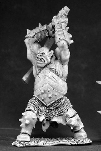 Reaper Miniatures Black Orc Hero #03405 Dark Heaven Legends Unpainted Metal