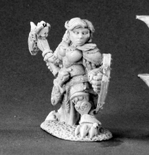 Reaper Miniatures Nalila Goldhammer, Female Dwarf Paladin #03413 Dark Heaven