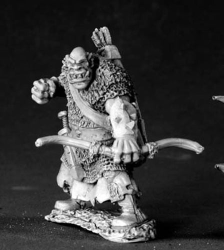 Reaper Miniatures Black Orc Archer #03429 Dark Heaven Legends Unpainted Metal