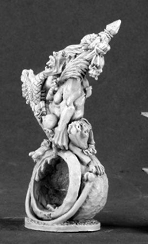 Reaper Miniatures Ghoul Witch on Cauldron #03453 Dark Heaven Unpainted Metal