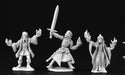 Reaper Miniatures Fire Wizards (3 Pcs) #03454 Dark Heaven Unpainted Metal