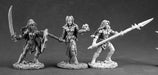 Reaper Miniatures Dark Elves (3 Pcs) #03516 Dark Heaven Unpainted Metal