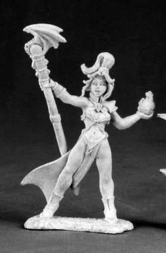 Reaper Miniatures Tyree Spellsinger Sorceress 03525 Dark Heaven Unpainted Metal