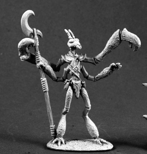Reaper Miniatures Klichik, Mantis Warrior #03552 Dark Heaven Unpainted Metal