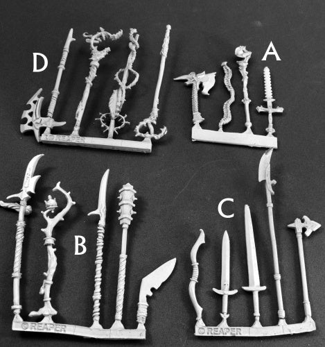 Reaper Miniatures Fantasy Weapons Pack VII (18 Components) 03560 Unpainted Metal
