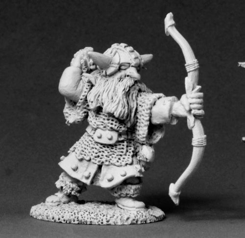 Reaper Miniatures Unpainted Horgun Blackfletch, Dwarf Bowman #03564 Dark Heaven