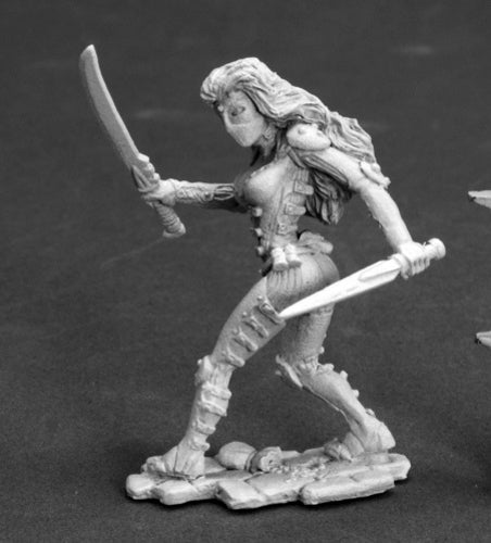 Reaper Miniatures Lola Darkslip, Female Thief 03591 Dark Heaven Unpainted Metal