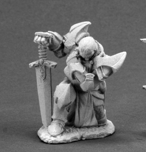 Reaper Miniatures Praying Paladin #03600 Dark Heaven Legends Unpainted Metal