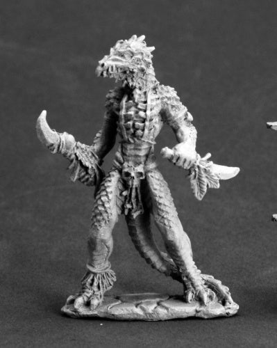 Reaper Miniatures Lizardman Shaman #03607 Dark Heaven Legends Unpainted Metal