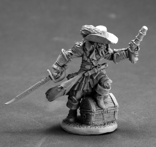 Reaper Miniatures Captain Razig Undead Pirate 03615 Dark Heaven Unpainted Metal