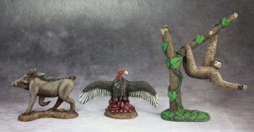 Animal Companions IV: Warthog Vulture, Sloth 03624 Unpainted Metal Mini