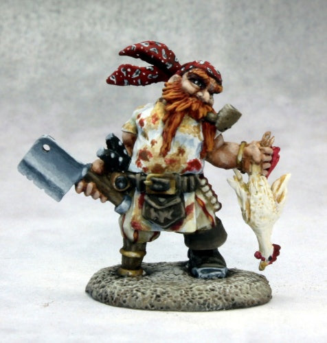 Gruff Grimecleaver Dwarf Pirate Cook 03626 Dark Heaven Unpainted Figure