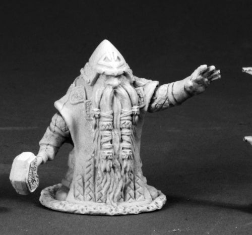 Reaper Miniatures Grimm Grayrune Dwarf Vizier 03663 Dark Heaven Unpainted Metal
