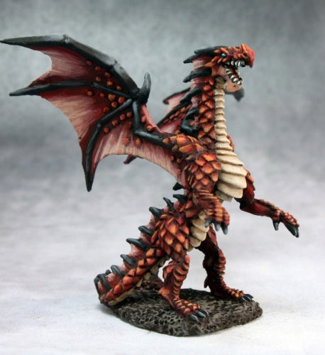 Reaper Miniatures Fire Dragon Hatchling #03664 Dark Heaven Unpainted Metal Mini