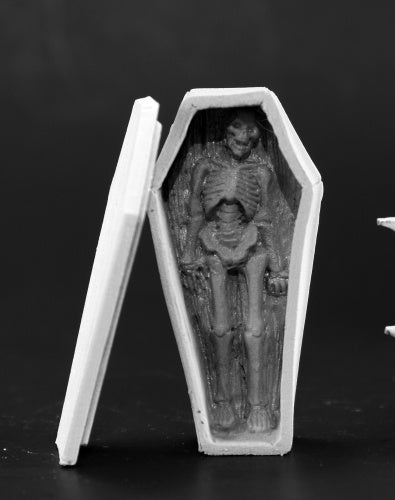 Reaper Miniatures Coffin and Corpse #03685 Dark Heaven Legends Unpainted Metal