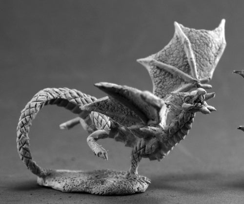 Reaper Miniatures Swamp Dragon Hatchling #03694 Dark Heaven Unpainted Metal