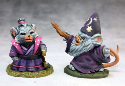 Reaper Miniatures Mousling Sorcerer & Samurai #03742 Dark Heaven Legends