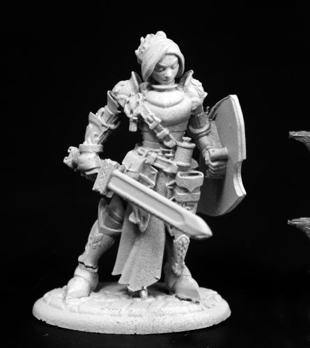 Merrowyn Lightstar, Female Elf Paladin #03764 Dark Heaven Unpainted Mini
