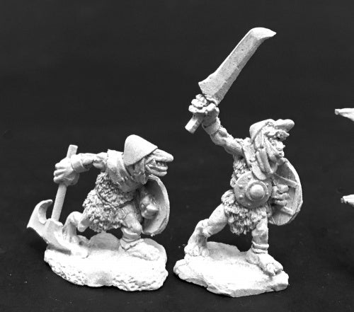 Reaper Miniatures Cave Goblin Warriors (2) #03776 Dark Heaven Legends Unpainted