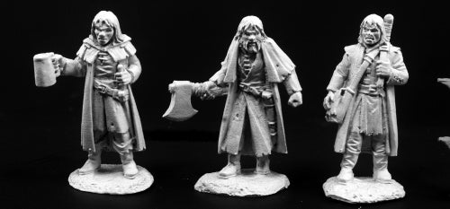 Townsfolk of Dreadmere: Mercenaries (3) 03793 Dark Heaven Unpainted Metal