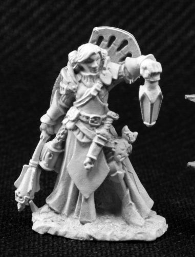 Reaper Miniatures Christina, Female Cleric #03805 Dark Heaven Unpainted Metal