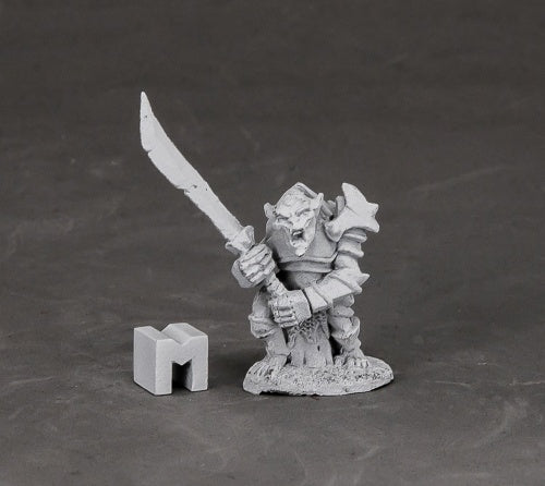 Reaper Miniatures Armored Goblin Leader #03849 Dark Heaven Unpainted Metal