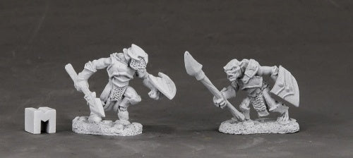Reaper Miniatures Armored Goblin Spearmen #03850 Dark Heaven Unpainted Metal
