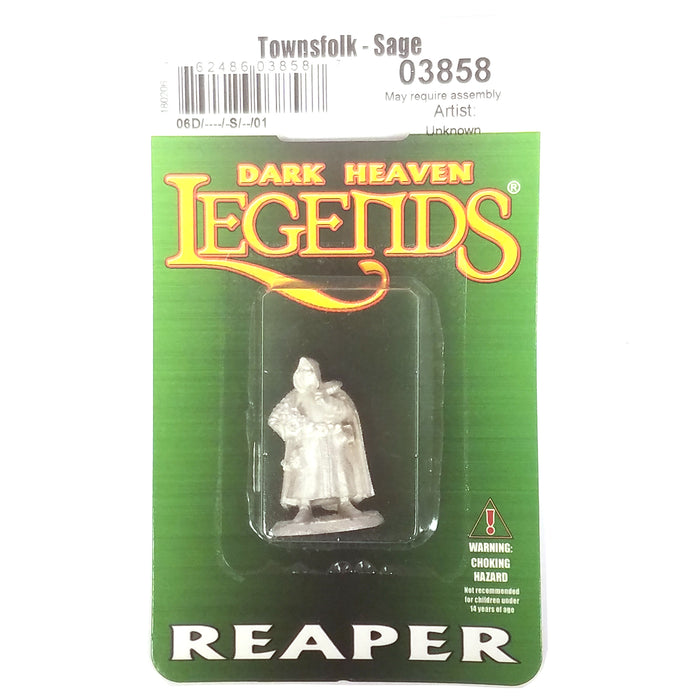 Reaper Miniatures Townsfolk - Sage  #03858 Dark Heaven Unpainted Metal Mini