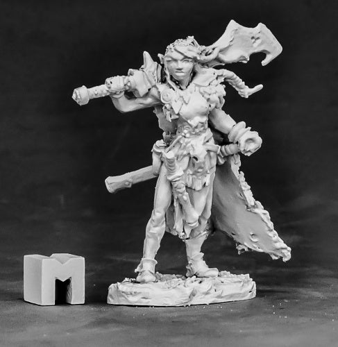 Reaper Miniatures Talnyth, Elf Barbarian  #03861 Dark Heaven Unpainted Metal