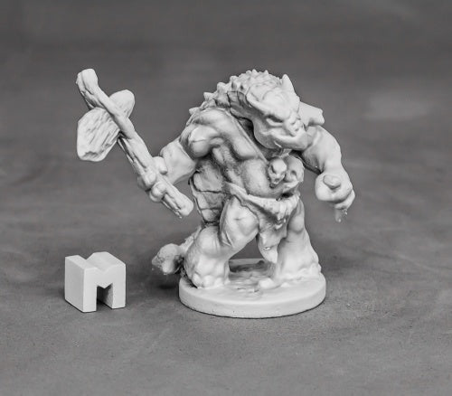 Reaper Miniatures Armorback Barbarian (Ankylosaurus) #03876 Unpainted Metal Mini
