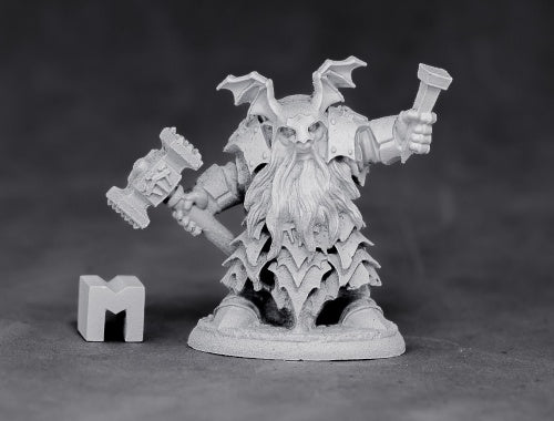 Reaper Miniatures Dark Dwarf Irontongue Priest 03883 Unpainted Metal Mini Figure