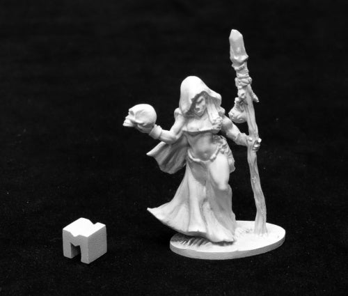 Reaper Miniatures Jade Fire Shaman #03936 Dark Heaven Unpainted Metal Figure