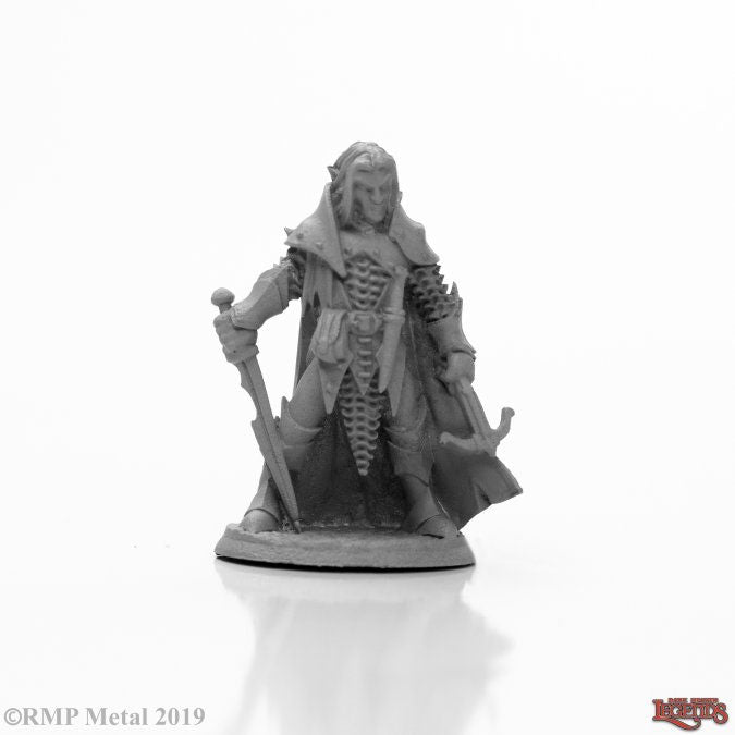 Reaper Miniatures Dark Elf Male Warrior #03981 DHL Unpainted Metal Figure