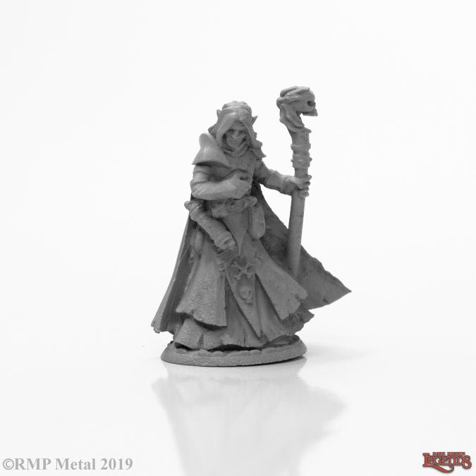 Reaper Miniatures Dark Elf Male Wizard #03982 DHL Unpainted Metal Figure