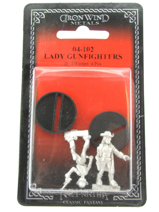 Lady Gunfighters (2) #04-102 Classic Ral Partha Fantasy RPG Metal Figure