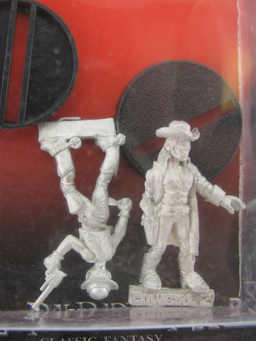Lady Gunfighters (2) #04-102 Classic Ral Partha Fantasy RPG Metal Figure