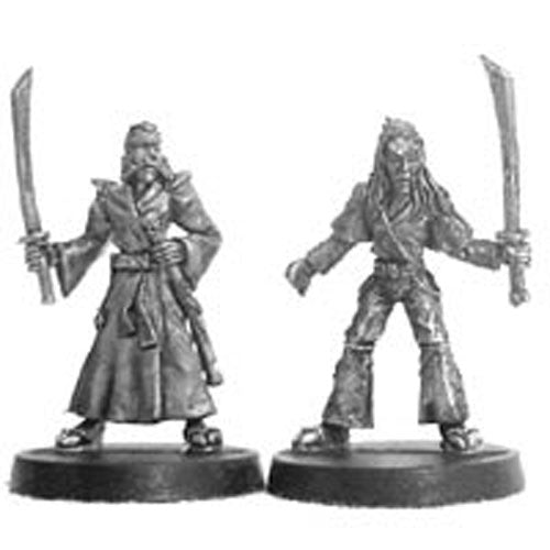 Unarmored Samurai (2) #04-301 Classic Ral Partha Fantasy RPG Metal Figure