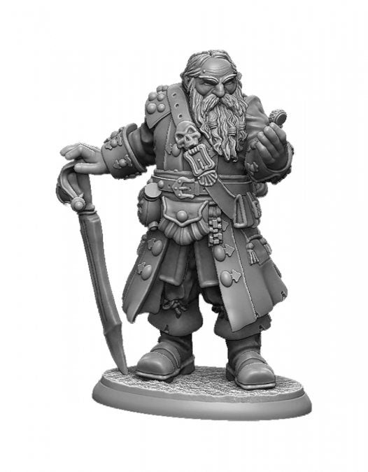 Reaper Miniatures Barnabus Frost, Pirate Lord of Brinewind 04028 Unpainted Metal