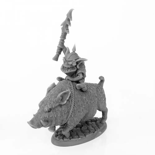 Reaper Miniatures Norker Boss on War Pig #04036 Unpainted Metal Figure