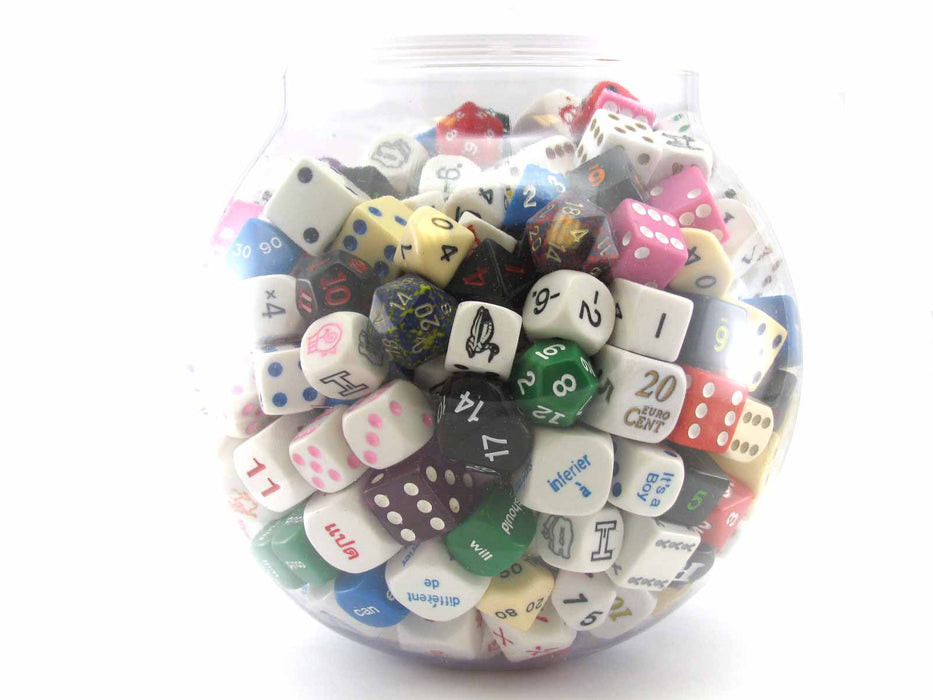 Bowl of Dice Assorted Dice (Roughly 400 Pieces)