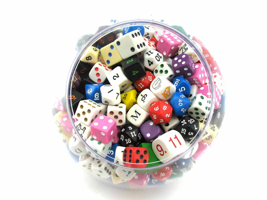 Bowl of Dice Assorted Dice (Roughly 400 Pieces)