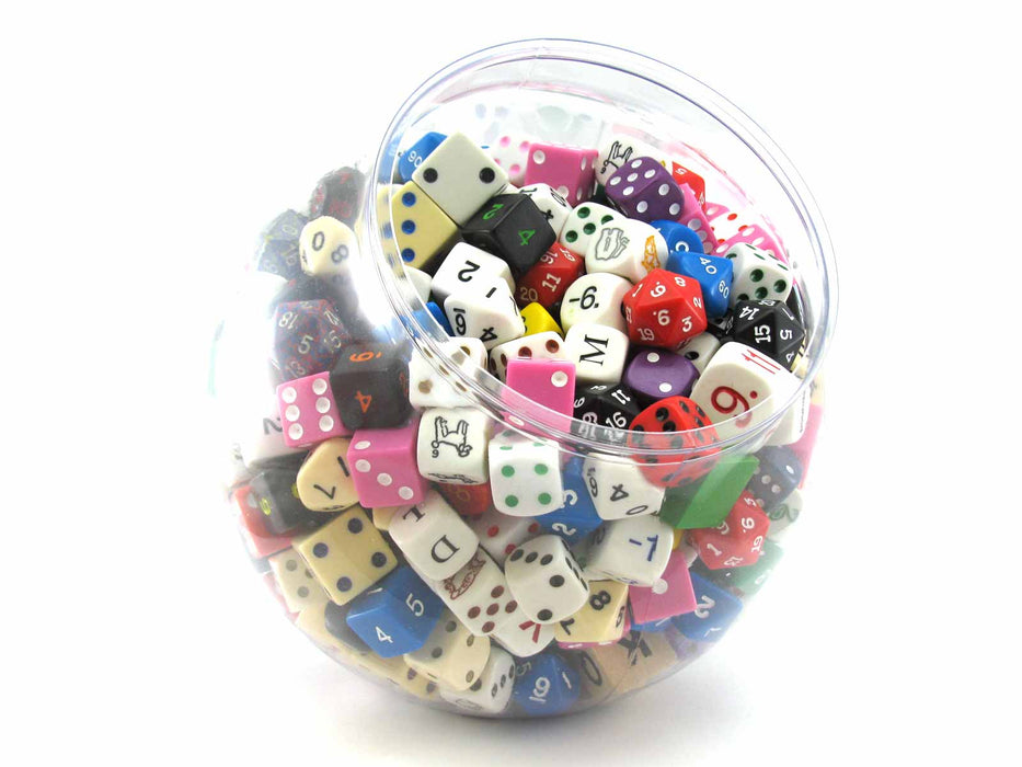 Bowl of Dice Assorted Dice (Roughly 400 Pieces)